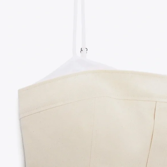 ZARA COMBINATION SHORT DRESS - Picture 9 of 9